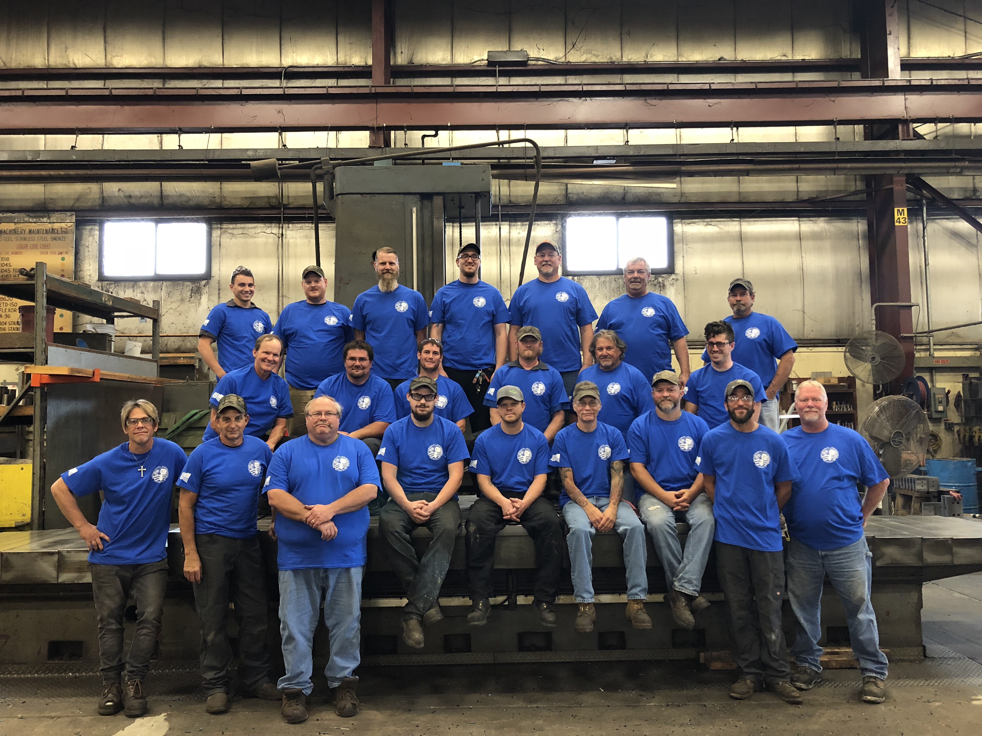 MMI employees in machine shop (LaSalle)